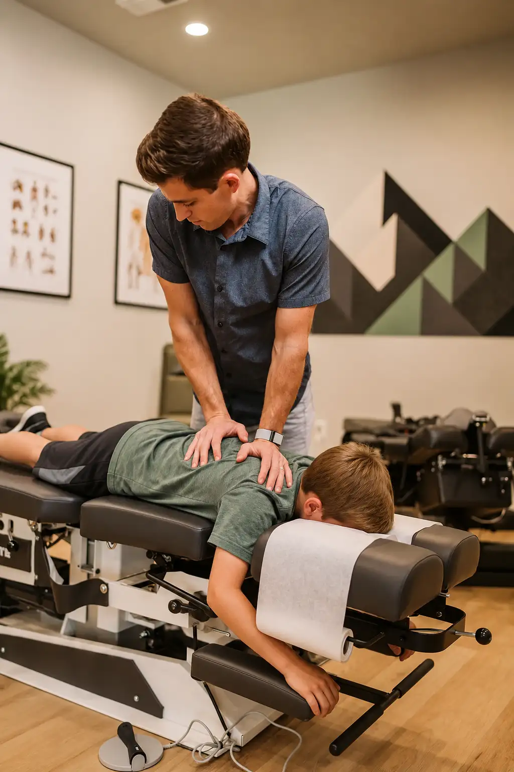 Chiropractic care for a child at Summit Spine and Wellness